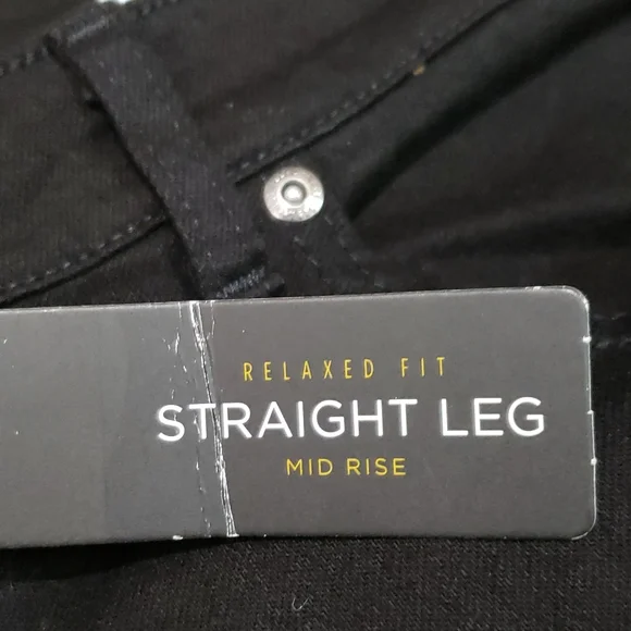 Women's Lee Relaxed Fit Black Jeans Size 18 - Picture 3 of 8